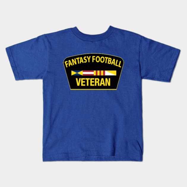 Fantasy Football Veteran Kids T-Shirt by OfficialAmericasTeam